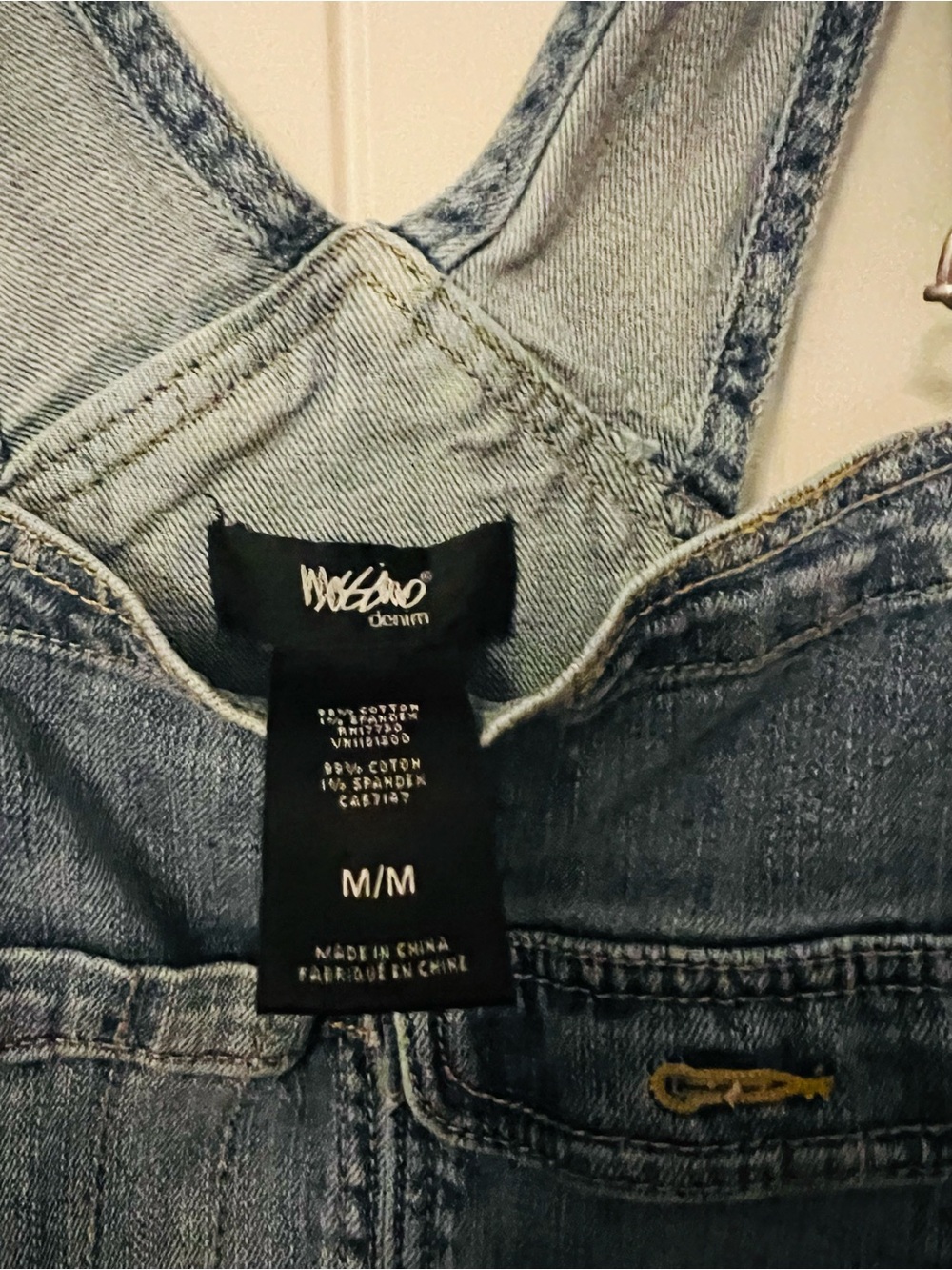 Mossimo Supply Co. Light Blue Denim Women's Jeans Overalls